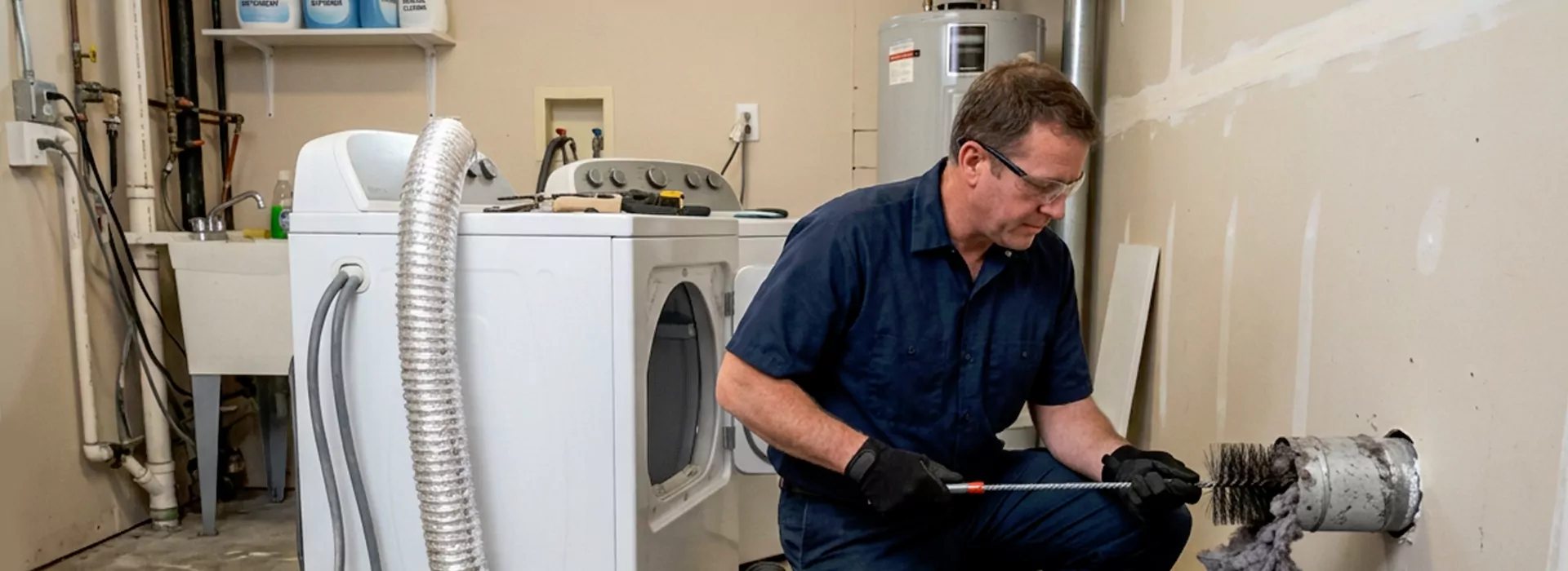 Clogged Dryer Vent Repair in Cambridge, Maryland