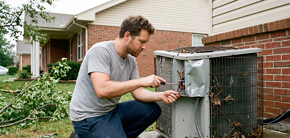 Storm Damage HVAC Restoration in Cambridge